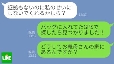 【LINE】姑が来た時に物がなくなる…そこでブランド物のバッグにGPSを仕込んでおいた結果…ｗ【鬼滅のLINE】