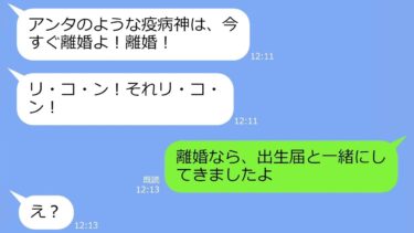 【LINE】出産で義弟の結婚式を欠席した私に怒り狂った姑「我が家の恥晒しめ」→離婚を要求されたので言われた通りにした結果ｗ【総集編】【LINEサロン】