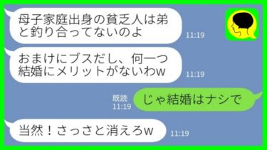 【LINE】大地主の婚約者の家に結婚挨拶に行ったら美人の義姉からお茶をぶっかけられた「母子家庭出身の貧乏人は帰れ！おまけにブスだしw」私「じゃ結婚はナシで」 →結果…【ミドリのネタ帳】