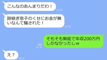 【LINE】旦那の年収が200万と知らず奪ったママ友「年収1億の旦那貰ってごめんねｗ」→その後、勘違い女が全てを知った結果ｗ【スカッと】【修羅場】【LINEサロン】