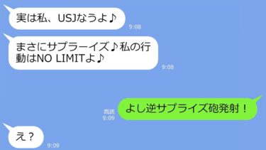 【LINE】キッパリ断ったのに家族で行くUSJ旅行にタダ便乗を狙うDQNママ友→当日、奢られる前提で待ち伏せるDQN女に衝撃の事実を告げた結果ｗ【総集編】【LINEサロン】