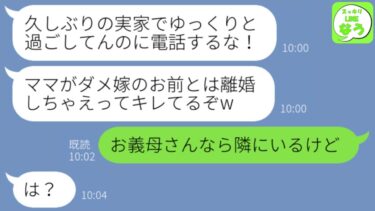 【LINE】夫が帰省して3時間後、ボロボロの義母が助けを求めて来た→夫に連絡したらなぜか義母が返信してきて…【スッキリLINEなう】