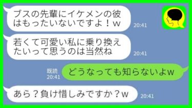 【LINE】職場恋愛の私の彼氏を奪った後輩女「ブスの先輩にイケメンエリートの彼はもったいないですよw」私「どうなっても知らないよw」→その後…【ミドリのネタ帳】