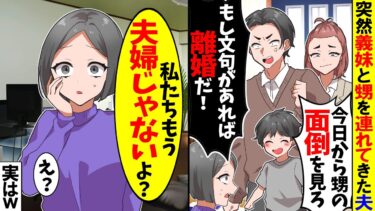 【スカッと】突然義妹と甥を家に連れてきた夫「今日から甥の面倒を見ろ！文句あるなら離婚だ！」→私「は？もう夫婦じゃないけど？」実はw【漫画】【アニメ】【スカッとする話】【2ch】【モニロボ】