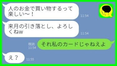 【LINE】嫁と実娘の財布を勘違いしクレカを借りパク豪遊した姑「300万使ったわw」→迷惑義母のせいで〇〇となりその後の末路が…w【総集編】【ミドリのネタ帳】