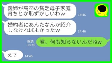 【LINE】大企業勤めのエリート義妹が婚約者を実家に招待して私を家政婦として紹介「母子家庭育ちだけど家事ぐらいはできるからw」→この後、勘違い義妹に悲劇が…【ミドリのネタ帳】