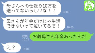 【LINE】帰省中の夫が大激怒しながら電話「お前！母さんに仕送りせず借金を返済してるって！？」→虚言義母の話を鵜呑みにしたバカ夫に“真実”を伝えた時の反応がwww【スッキリLINEなう】