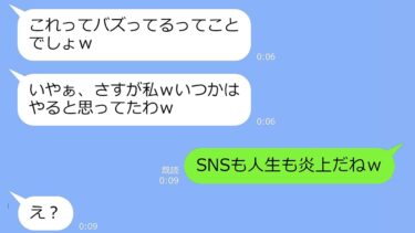 【LINE】SNS依存症の自撮りママ友「バズってるｗ私スゴイでしょ♪」→私「人生炎上だねｗ」→「え？」インフルエンサー気取り女の人生が終了ｗ【スカッと】【LINEサロン】