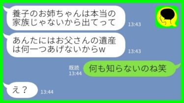 【LINE】大企業の創業家で育った妹が養子の私を追い出した「ニセモノの姉は家から出ていけ！」私「何も知らないのねw」→遺産相続で本性を出した妹の末路www【ミドリのネタ帳】