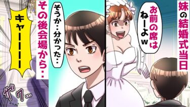 仲の良かった妹の結婚式当日、妹「お前の席なんかないよｗ」→俺「じゃあ帰る」その後･･【スカッと総集編】【知人のLINE物語】