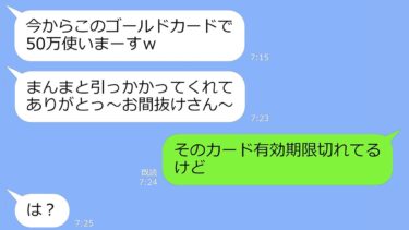 【LINE】私のクレカを勝手に奪ってUSJ旅行で豪遊宣言するママ友「今から50万使いまーすｗ」→私「有効期限切れてるけど」…結果ｗ【LINEサロン】