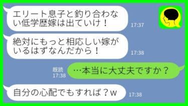 【LINE】私がお情けで義家族全員を養っていることを知らない義母「エリート息子と釣り合わない低学歴嫁は出ていけ！」私「え、本当に大丈夫ですか？」→言われた通り、すぐに離婚して出て行った結果www【ミドリのネタ帳】