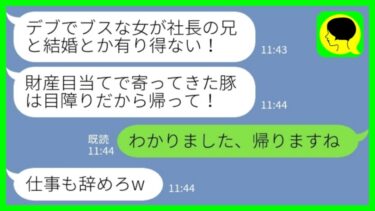 【LINE】勤め先の会社社長の婚約者の実家に挨拶に行ったら婚約者の妹にワインをぶっかけられた「兄の財産目当ての女は帰れ！」私「わかりました、帰りますね」→真実を知った女の末路が…www【ミドリのネタ帳】